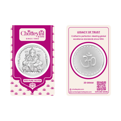 999 Ganesh Ji Silver Coin