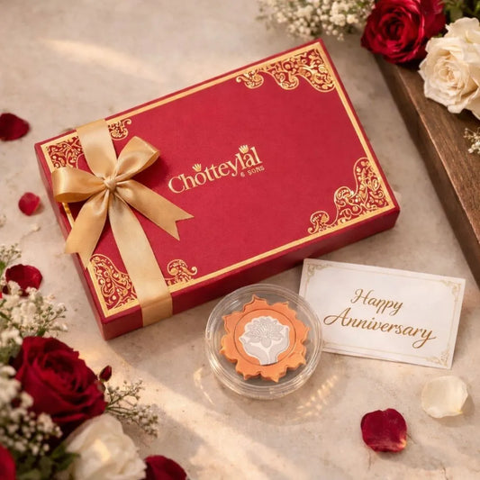 Lotus In Hand, Rose Gold Finish, Lotus Shape, Single (5 g), Ready To Ship - Anniversary Gifts