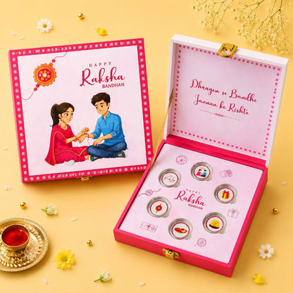 Grand Rakhi Celebration Gift – UV Printed 15g Silver Coin