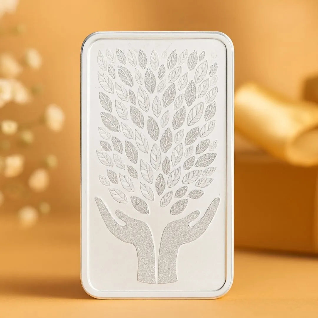 999 Pure Leaf in Hand Silver 20 gm Coin with red box