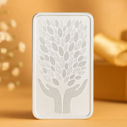 999 Pure Leaf in Hand Silver 20 gm Coin with red box