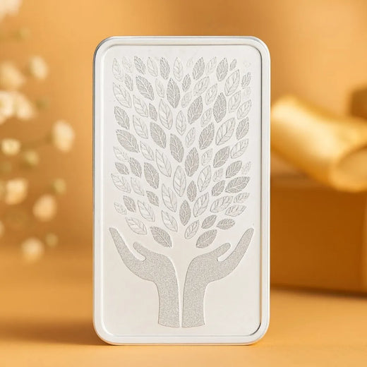 999 Pure Leaf in Hand Silver 20 g Coin with Red Box