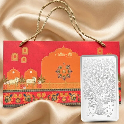 Banyan Tree, Bar shape, 1kg, 999 Pure Silver Coin