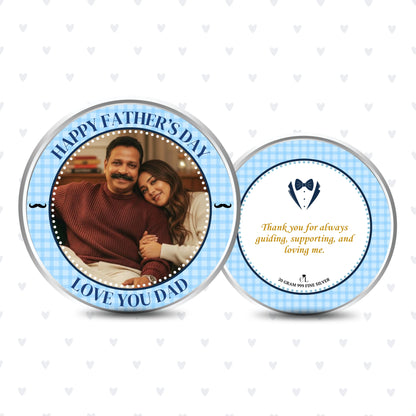 Chotteylal Legacy Customised Happy Father's Day 20g Silver Coin