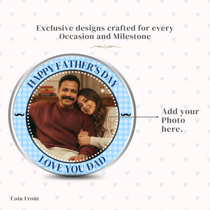 Chotteylal Legacy Customised Happy Father's Day 20g Silver Coin