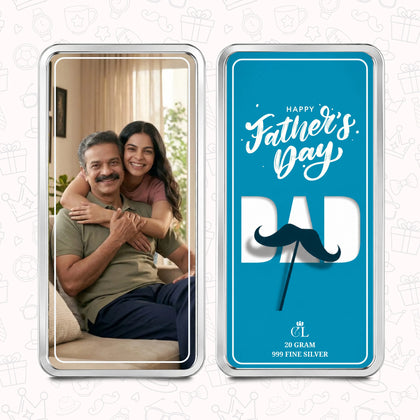 Chotteylal Legacy Customised Father's Day 20g Silver Bar