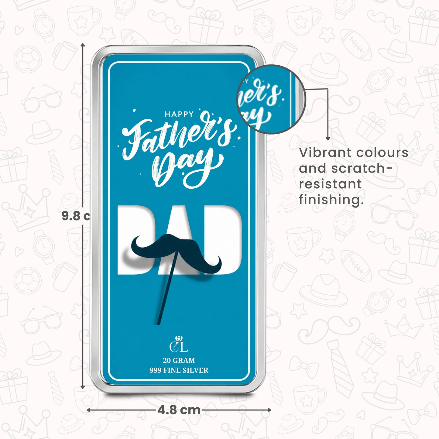 Chotteylal Legacy Customised Father's Day 20g Silver Bar