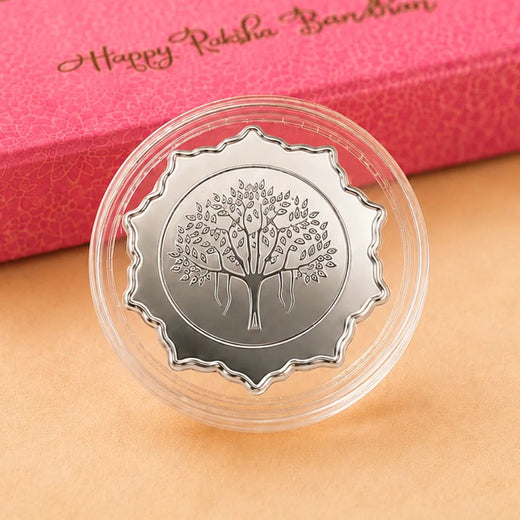 2g Silver Coin Rakhi Gift Box