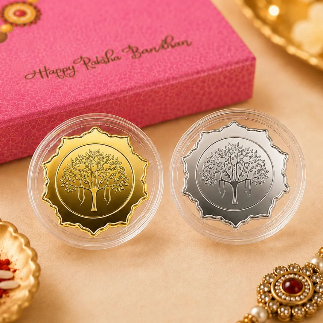 4g Rakhi Coin Box Set of 2 (2g Each)