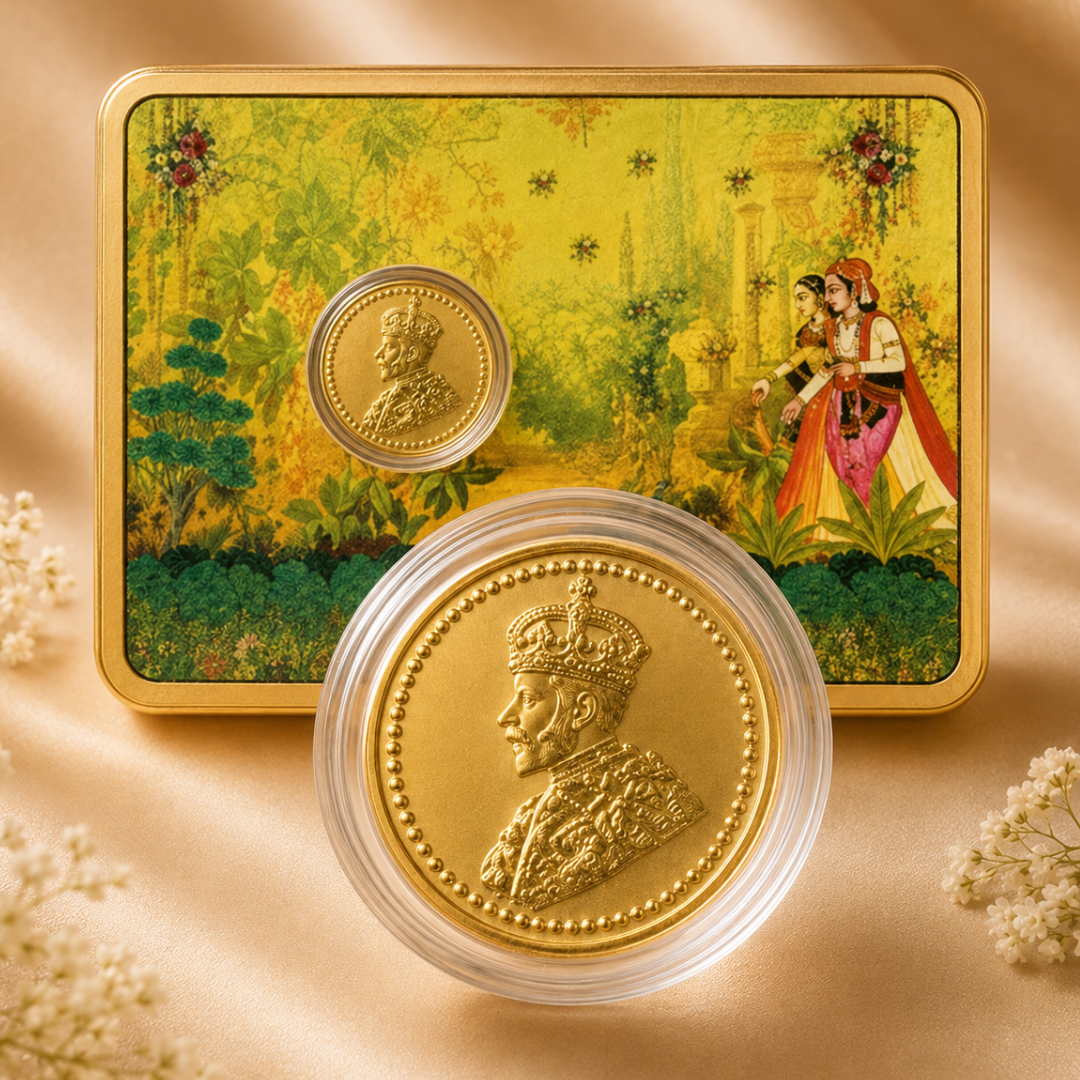 50mg Gold King Coin with Designer Card