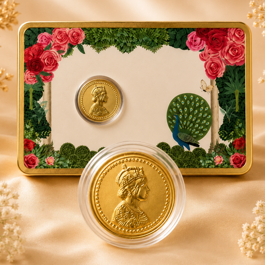 50mg Gold Queen Card – Timeless Royal Collection