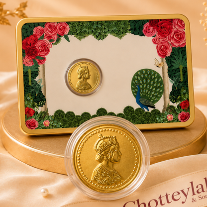 100mg Gold Queen Card – Royal Elegance Premium Gift Box