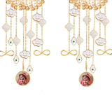 Golden Ghungroo & Charms Bridal Kaleera- Customised with Motifs, Charms & Photo Frame