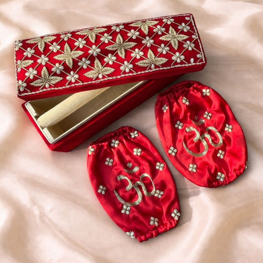 Luxury Bridal Chooda Box and Cover Set for Wedding Rituals