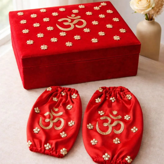 Premium Om Chooda Cover and Box Set for Wedding Ceremonies
