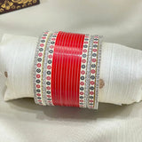 Pure Pearl Glisten Diamond Red/Maroon Chooda