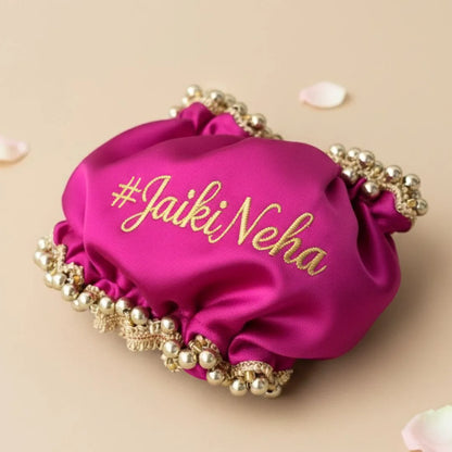 Magenta Color Premium Customised Gaana Cover