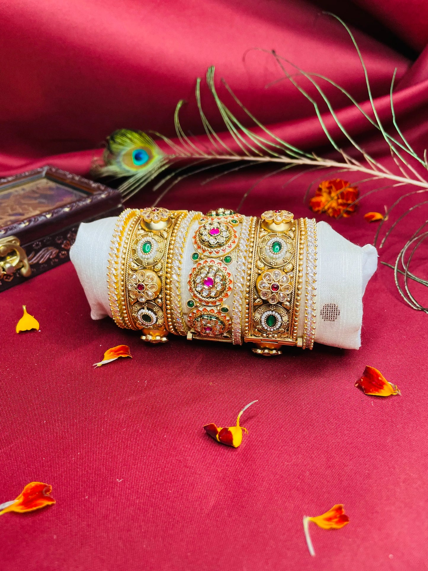 Radiant Style: Vintage Gold Kada Sets