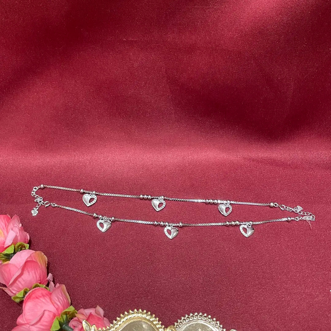 Sterling Silver Payal in 92.5