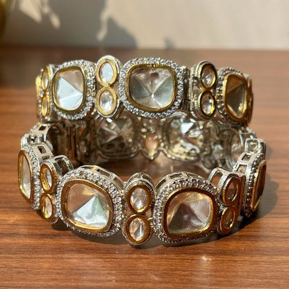 Maharani Polki Statement Kada Bangles