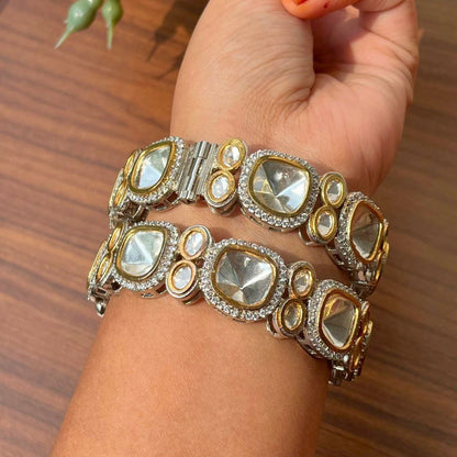 Maharani Polki Statement Kada Bangles