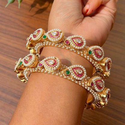 Marquise Floral Kada Bangles