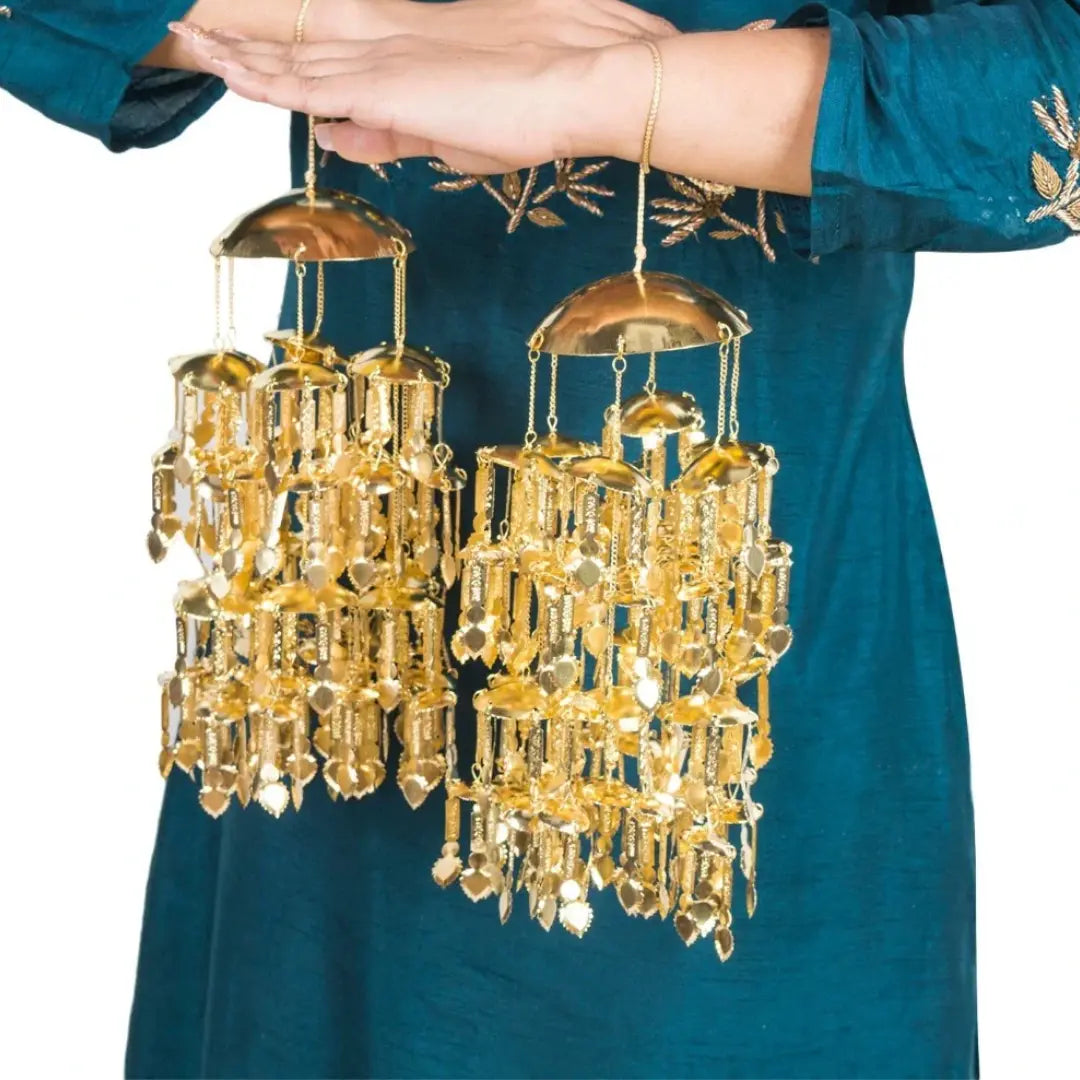 Golden Traditional Ceremonial Jhadne wala Kaleera