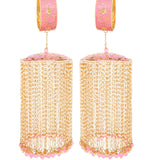 Golden & Pink Pearl Intricate Design Bridal Kaleera