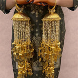 Golden Dome Pearl Hangings Bridal Kaleera - Customised with Ceremonial Kaleera