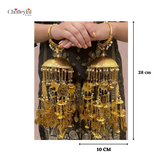Golden Dome Pearl Hangings Bridal Kaleera - Customised with Small Ceremonial Kaleera