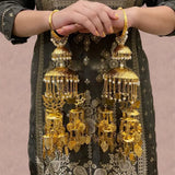 Golden Lotus & Pearl  Bridal Kaleera - Customised with Small Ceremonial Kaleera