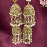 Golden Oxidies Pearls & Stone Motifs Bridal Kaleera