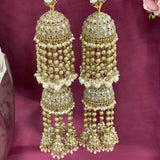 Golden Oxidised Pearls & Motifs Bridal Kaleera