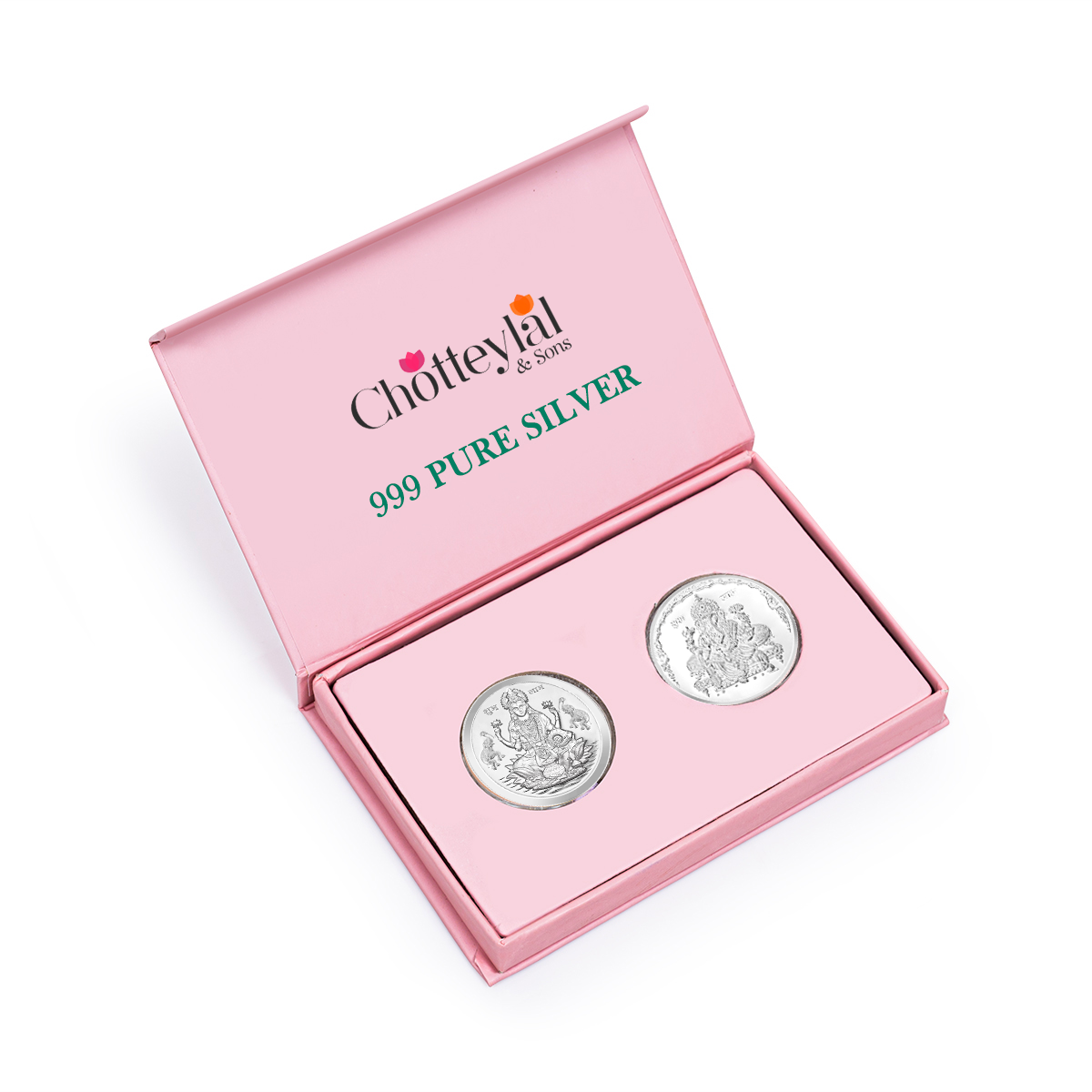 999 20 gram Laxmi Ganesh Coin with Box and Card | laxmi silver coin | laxmi coins