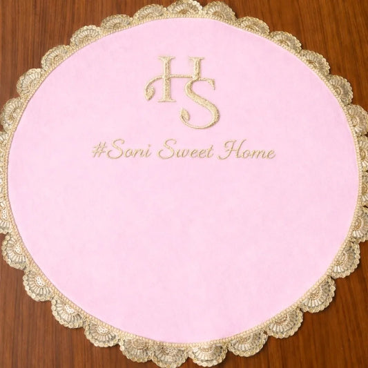 Elegant Hand Thaapa with Custom Logo and One-Line Message