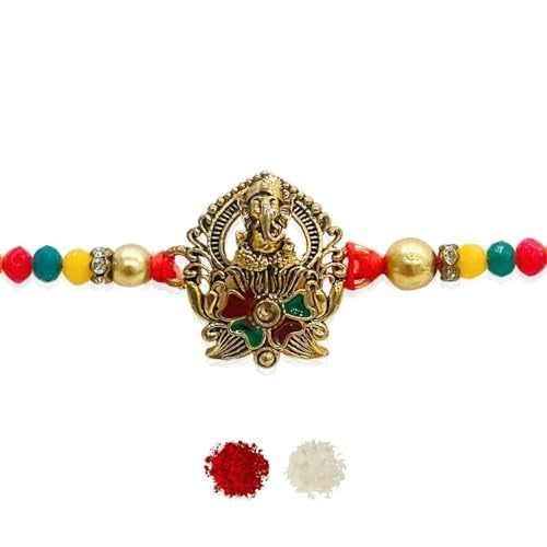Vakratunda Shri Ganesh Premium Rakhi