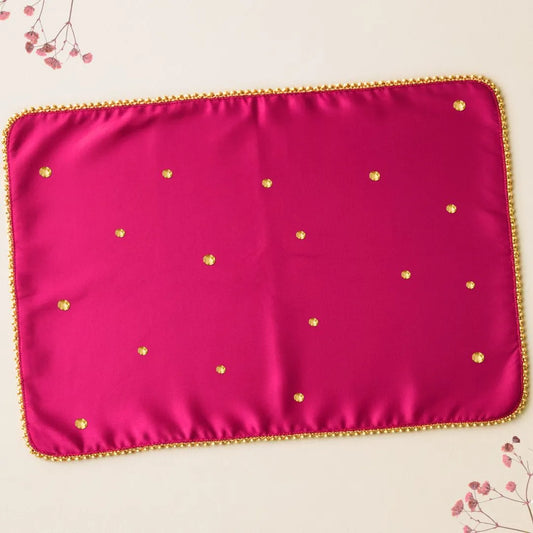 Dark Pink Mehendi Mat