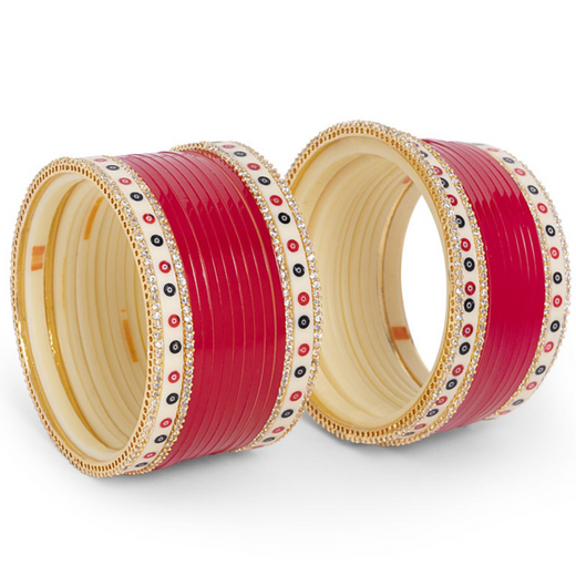red bridal chura