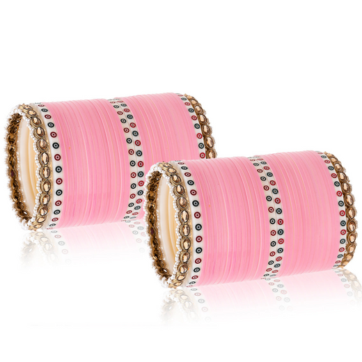 pink bridal chura
