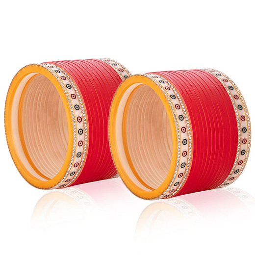 red bridal chura