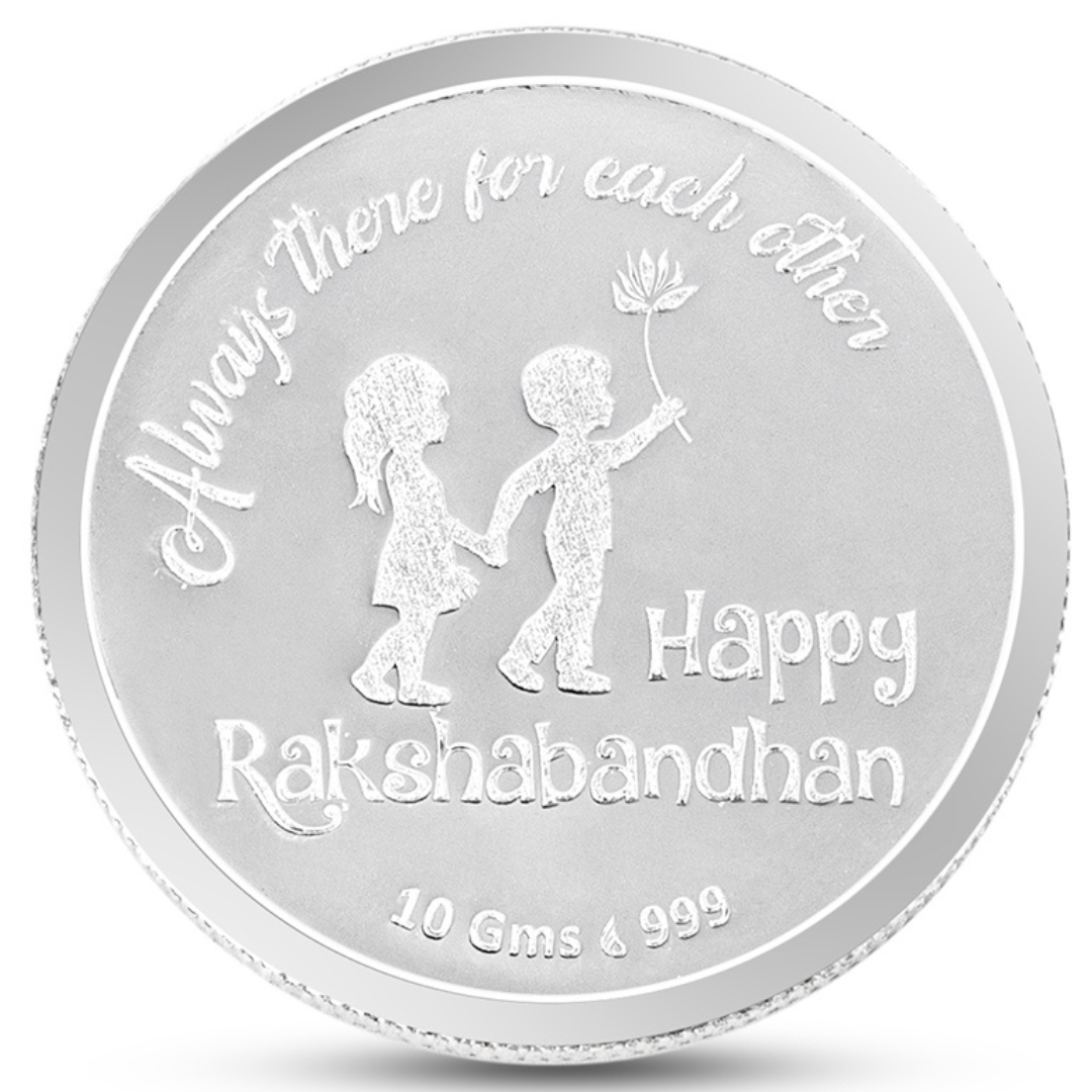 Silver Rakhi Coin- 10 grams 999 purity