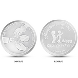 Silver Rakhi Coin- 10 grams 999 purity