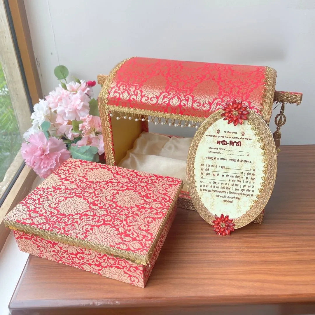 Premium Musical Sahe Chitthi / Punjabi Lagan Patrika for Weddings