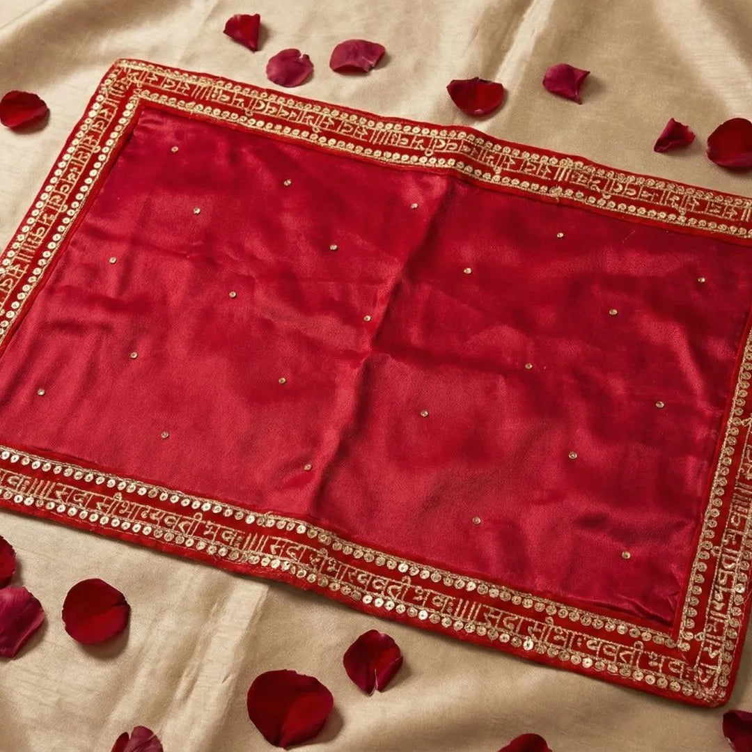 Sada Saubhagyawati Red Mehendi Mats – Traditional Bridal Ceremony