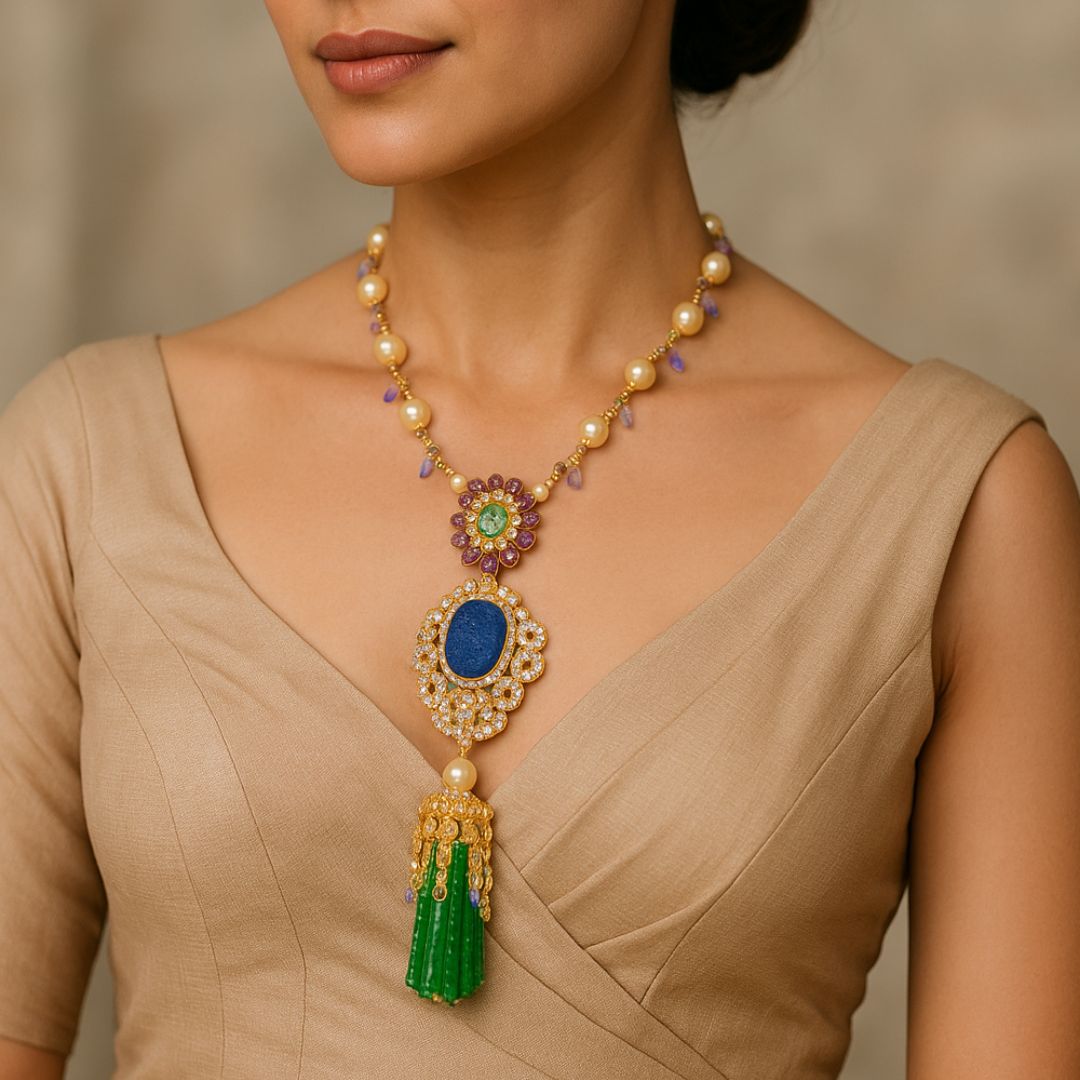 Unisex Mala Set - 22K Gold Plated, 92.5 Silver