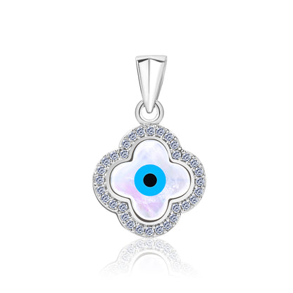 The blissful flower silver chain pendent