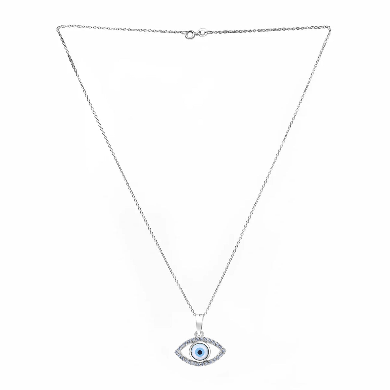 The Eye of Grace Silver Chain Pendent