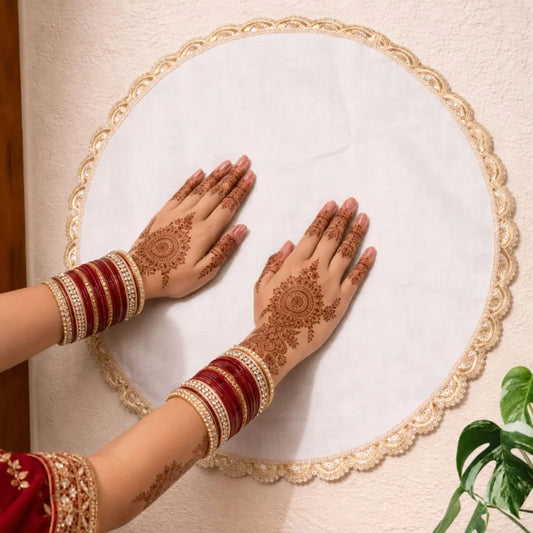Traditional Wedding Hand Thaapa for Sacred Bridal Rituals and Auspicious Ceremony Decoration Use