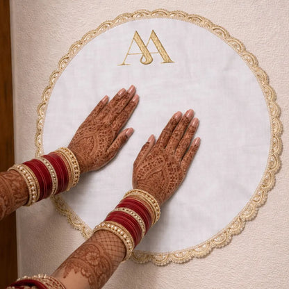 Custom Logo Wedding Hand Thaapa for Bridal Rituals Use