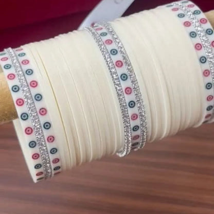 Luxury Ivory Bridal Chooda with Traditional